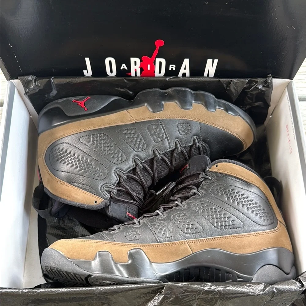 VNDS Air Jordan 9 Retro “Olive” 2024 - Picture 2 of 15